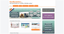 Desktop Screenshot of hoebestellen.nl